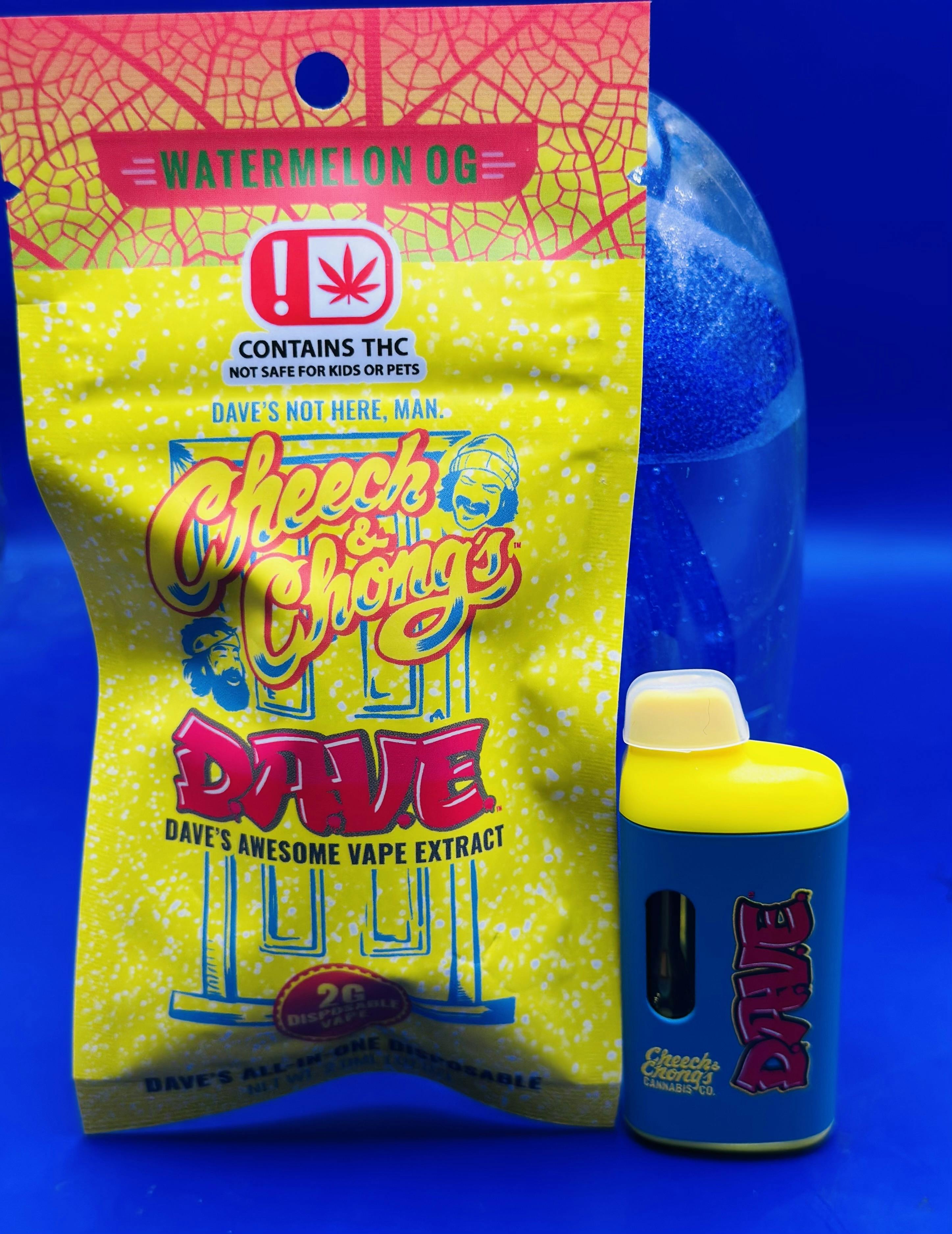 D.A.V.E. - 2 gram Disposable Vape - Watermelon OG - Indica