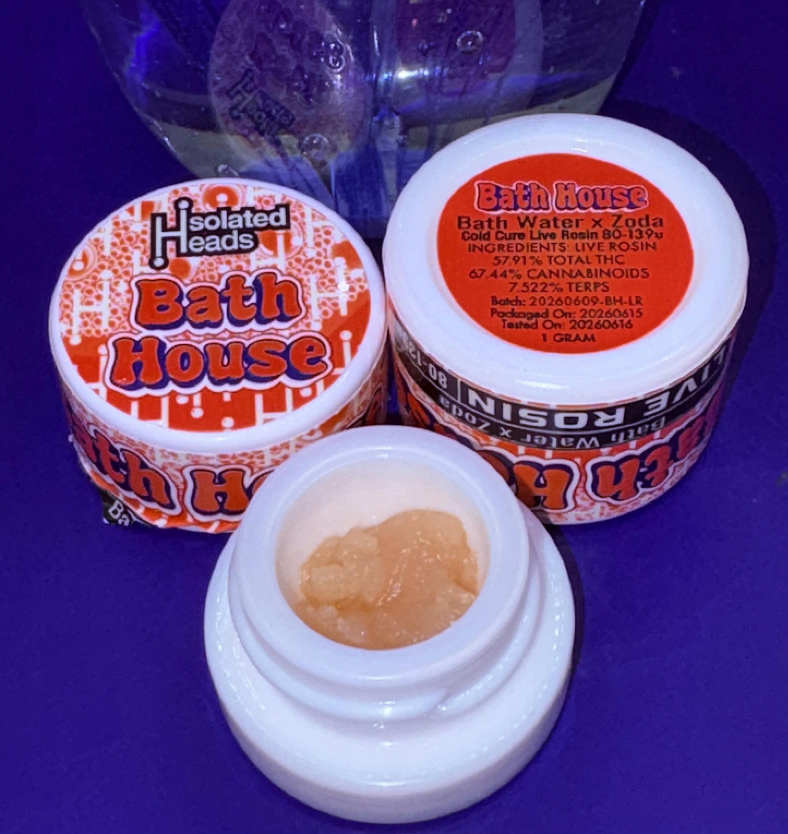 Isolated Heads - Bath House - Live Rosin - 1 gram