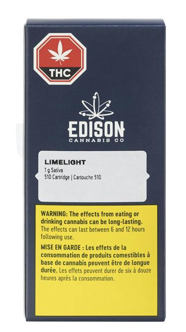 Edison Cannabis Co - Limelight 510 Thread Cartridge - Sativa - 1g