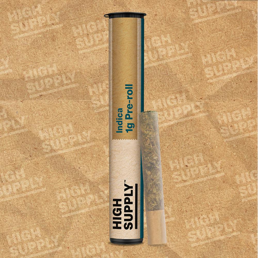 High Supply Ice Cream Cake 1g Pre Rolled Joint Indica at Mystic Greenz