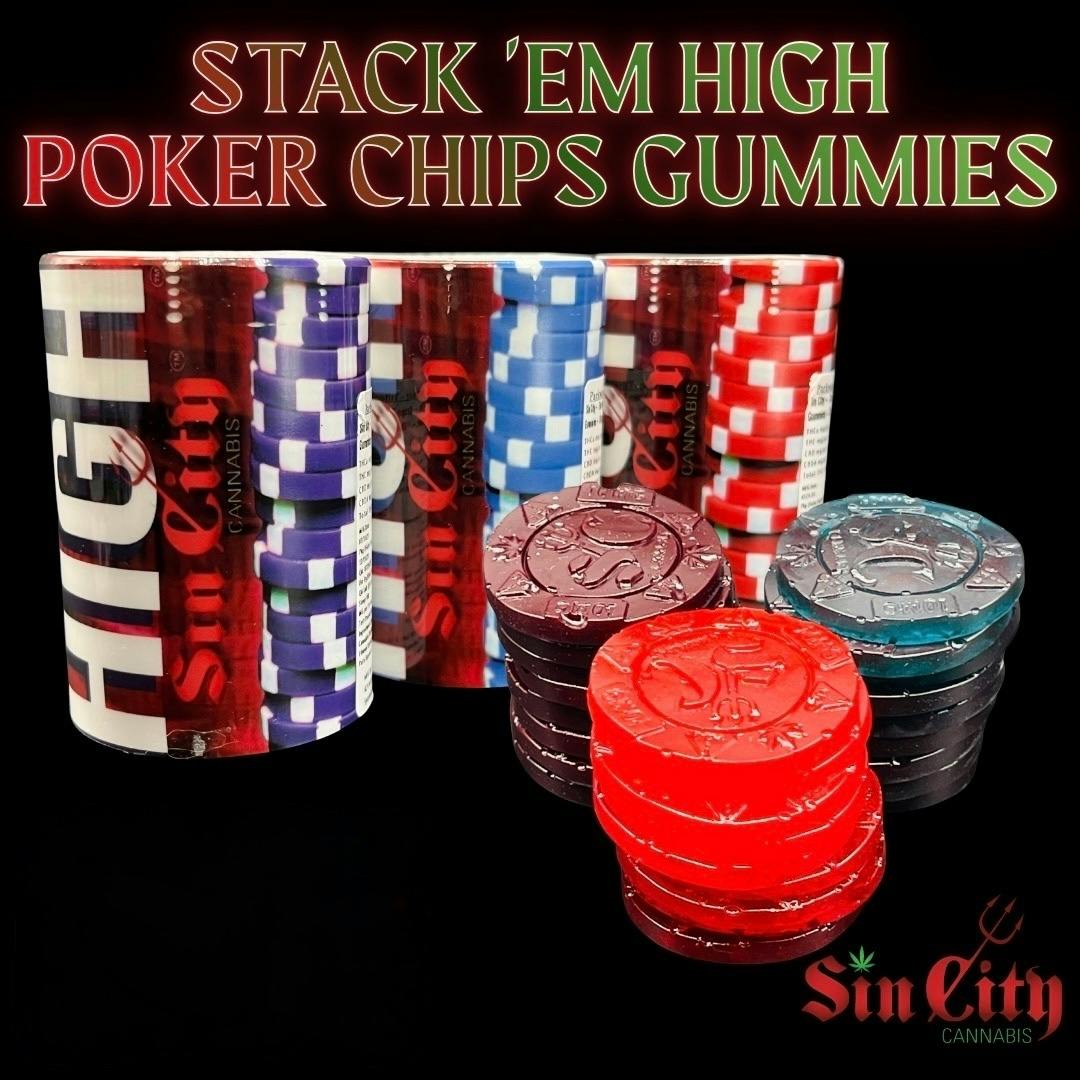 Sin City Grape Poker Chip Gummy 100mg