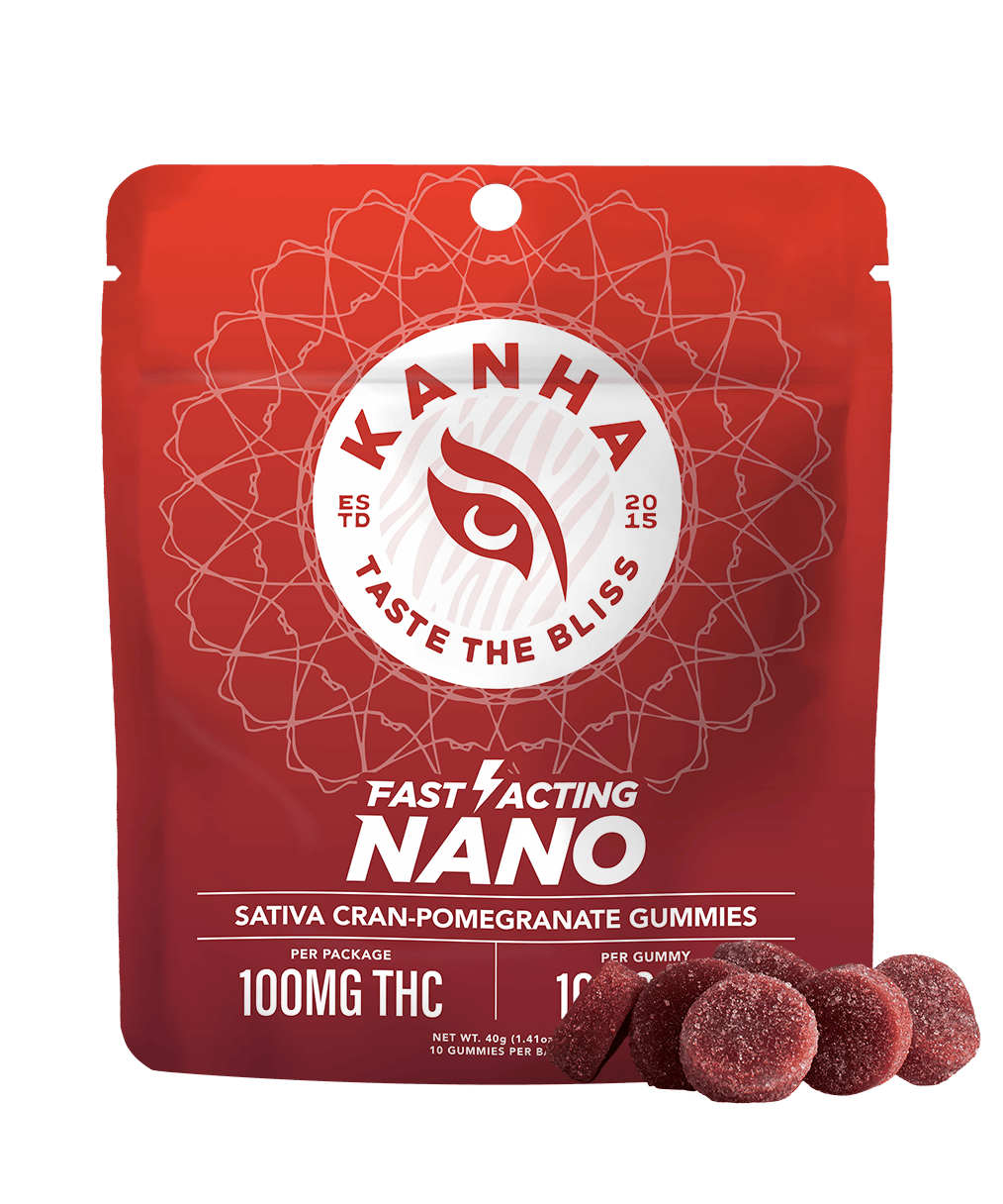Kanha NANO Cran Pomegranate Gummy 100mg 10pk