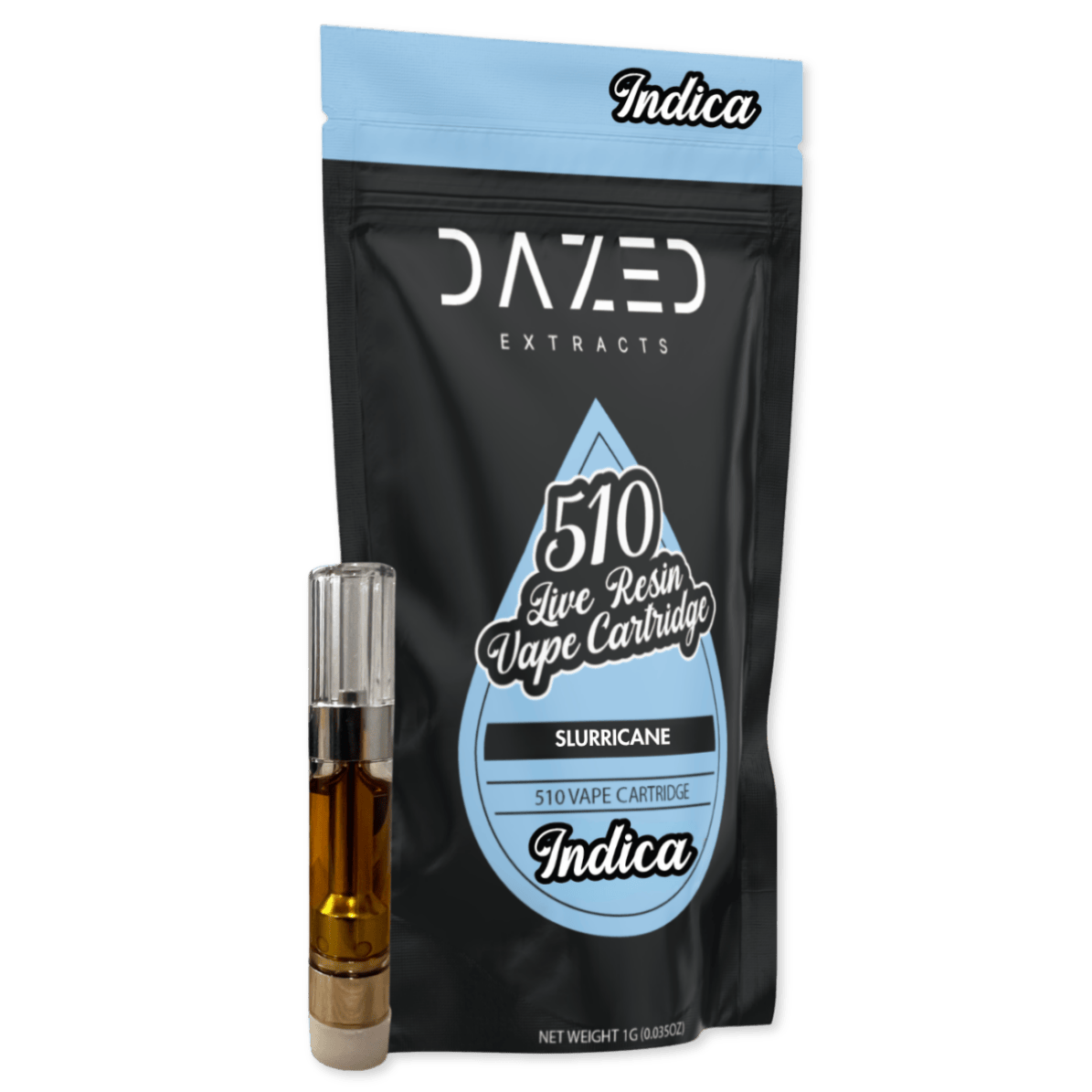 Dazed 510 Thread 1g Cart Slurricane Indica at Mystic Greenz