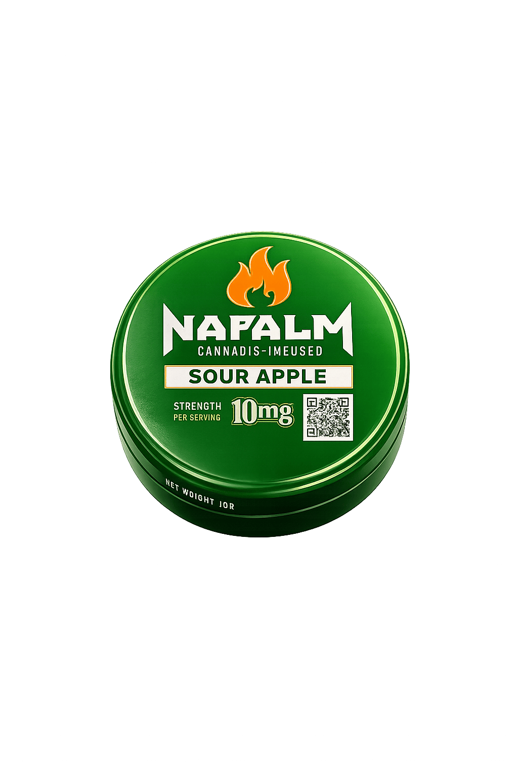 Napalm Sour Green Apple Gummies 100mg