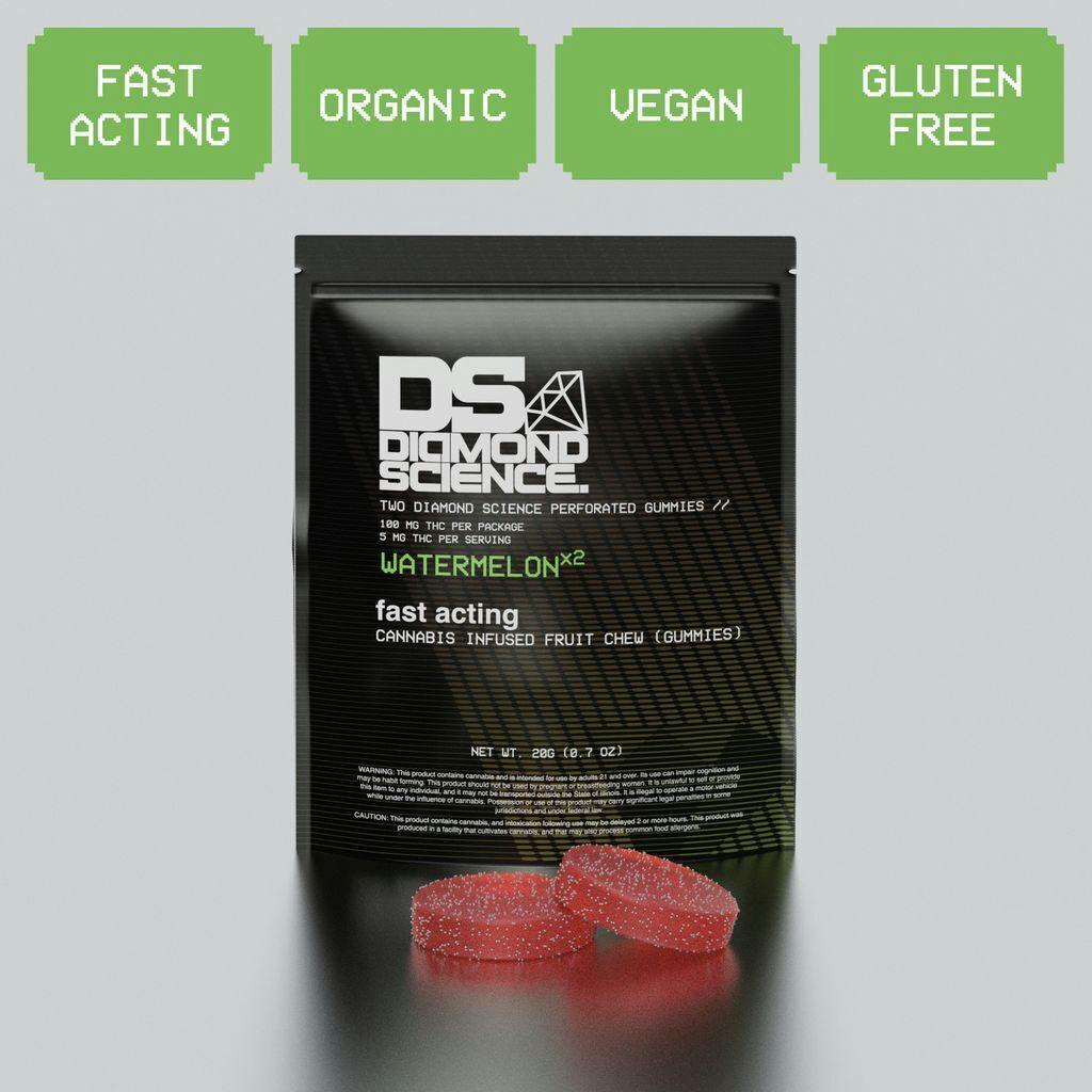 Diamond Science Watermelon Gummies 50mg