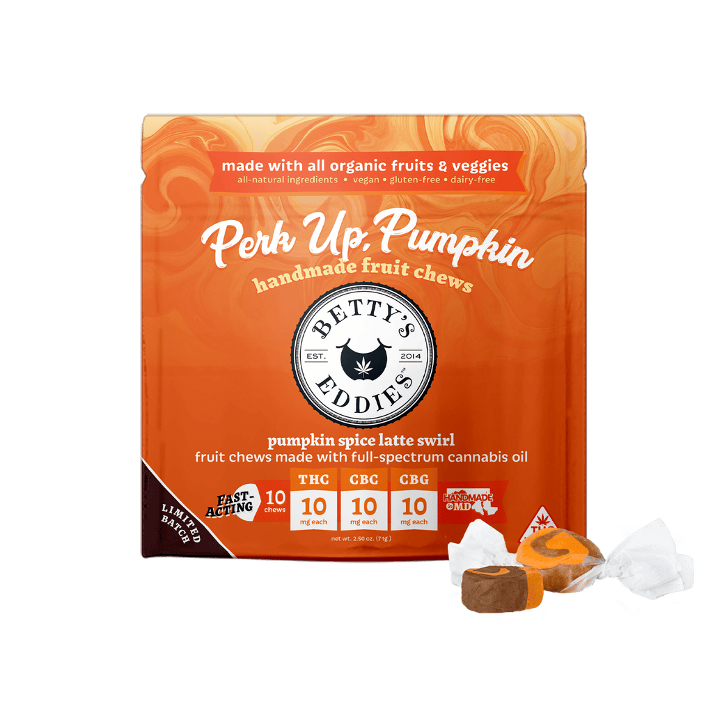Betty's Eddies Pumpkin Spice Latte Swirl Chews 10mg