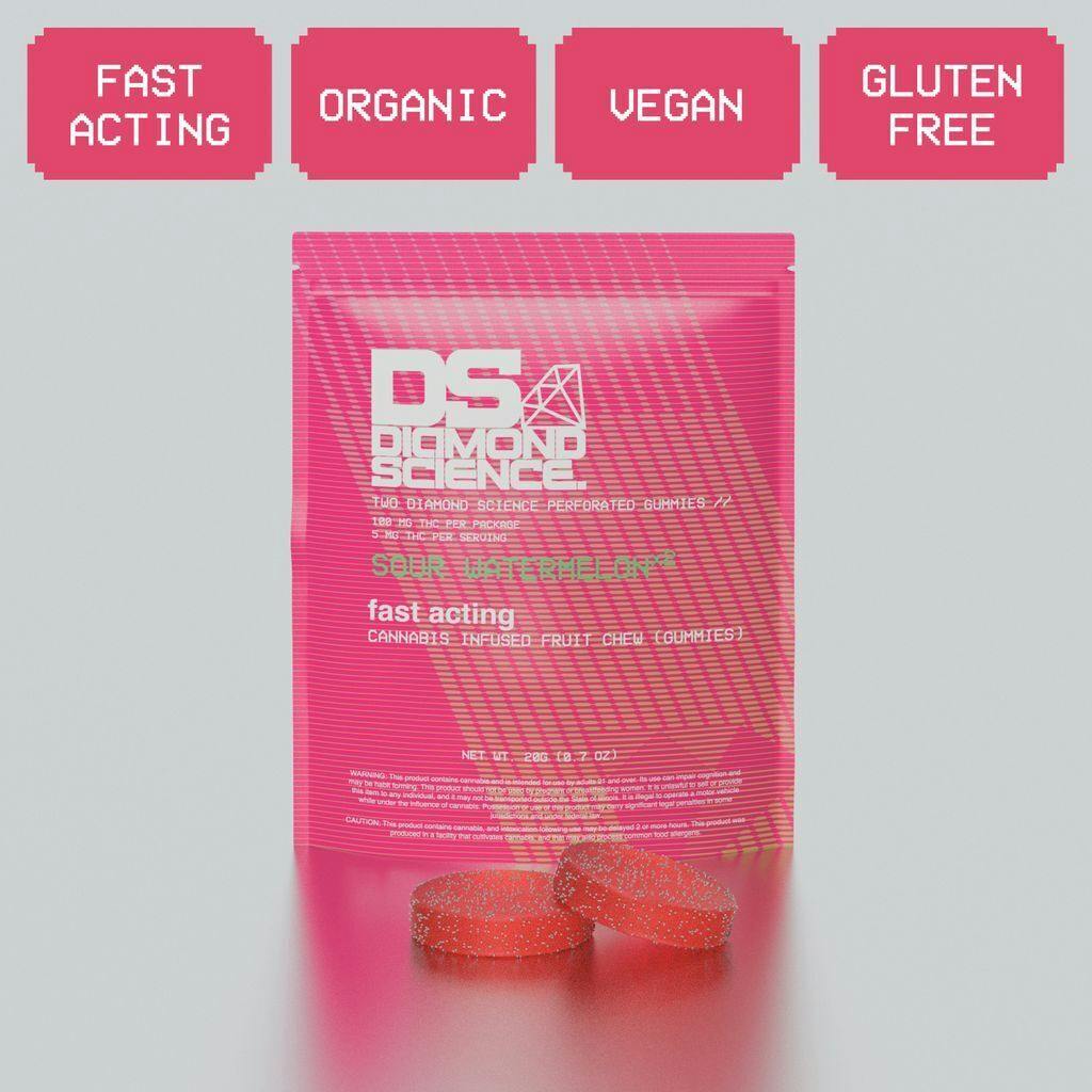 Diamond Science Sour Watermelon Gummies 50mg