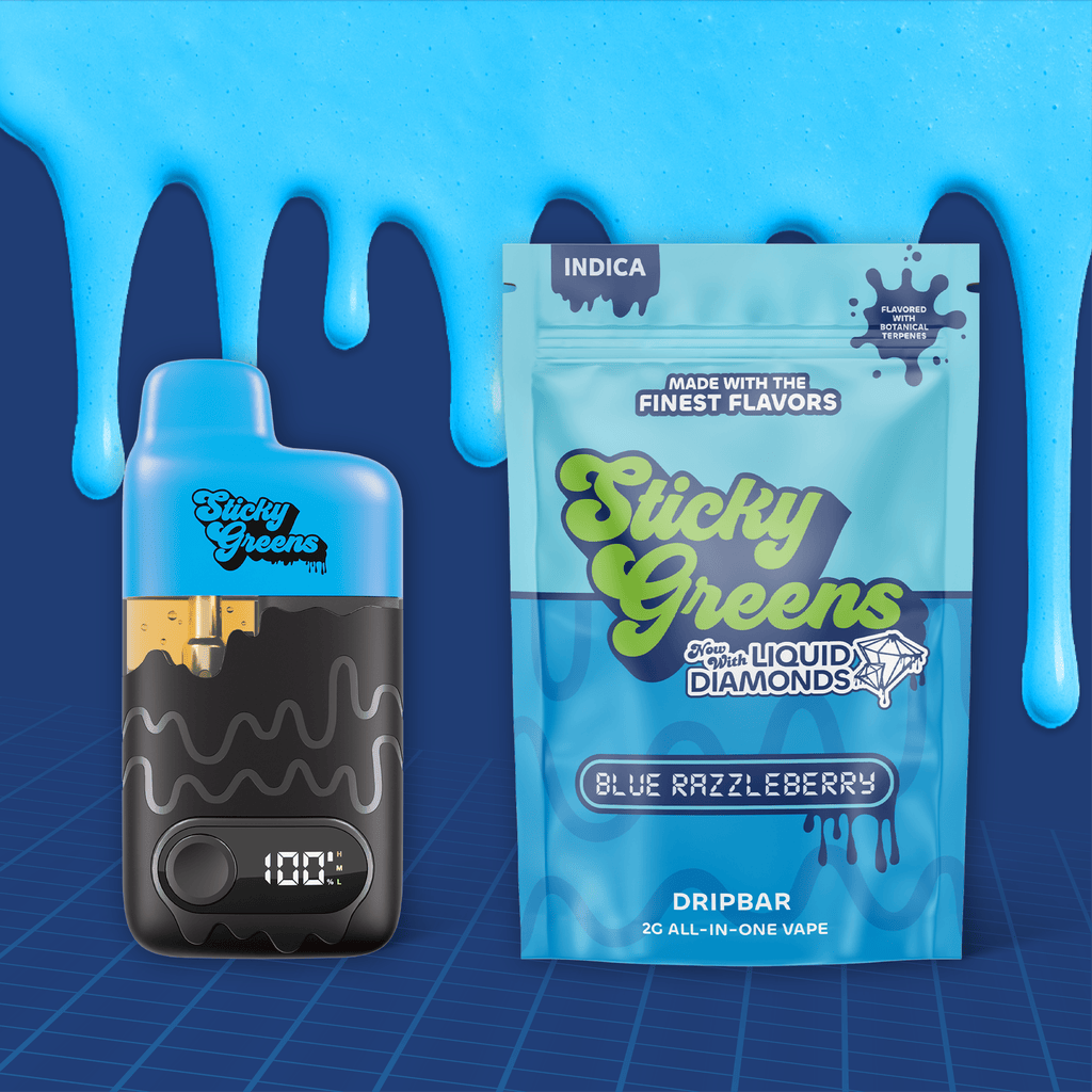 Sticky Greens Blue Razzle Disposable 2g