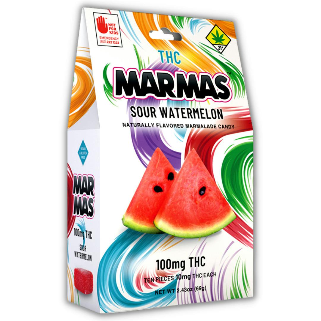 Sour Watermelon Indica 100mg Edibles (Marmas)