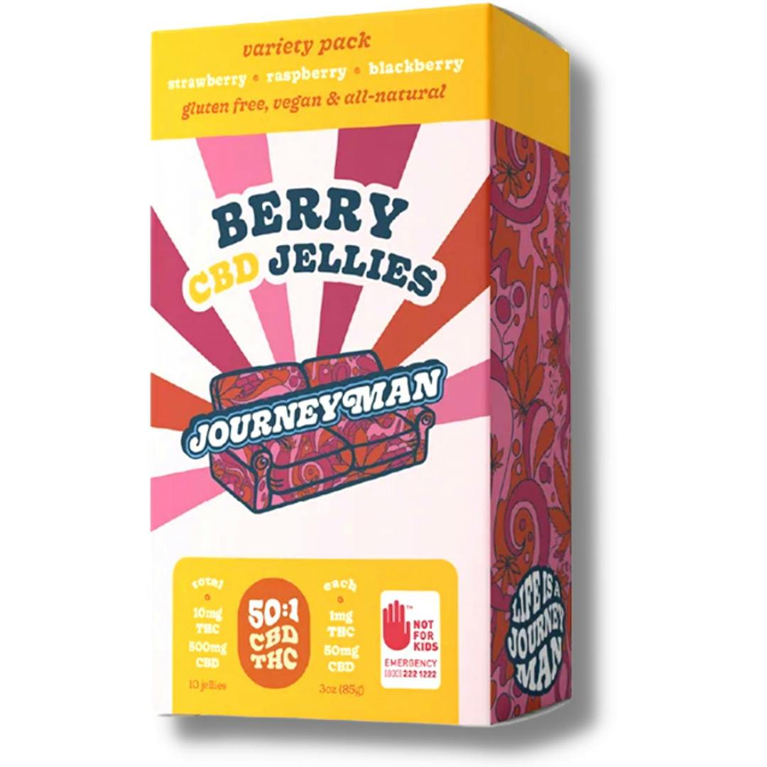 Blackberry Lemonade 50:1 CBD/THC 10pk Jelly Edibles (Journeyman)