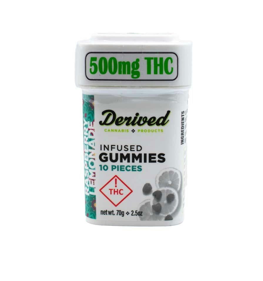 Derived-Gummies-500mg-Raspberry Lemonade (H)
