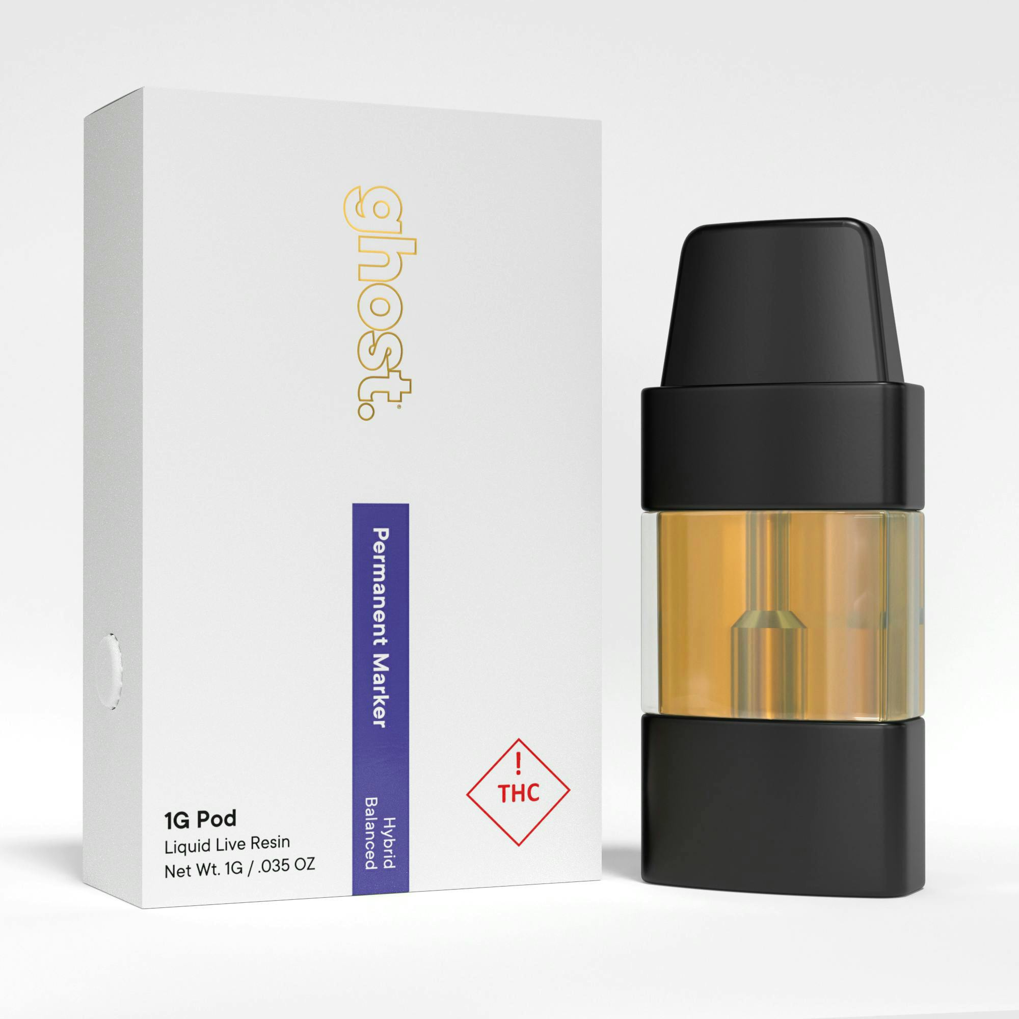 Ghost-Pod-Live Resin-1g-Permanent Marker (H)