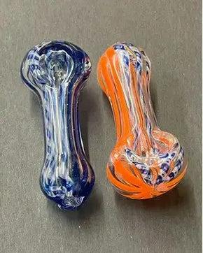 2.5 in. Mixed Frit Spoon Hand Pipe | Pipes