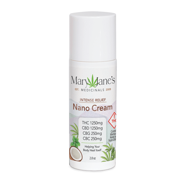 Nano Cream (H) - (5:5:1:1 THC:CBD:CBG:CBC) 2oz Relief Cream - Mary Jane's Medicinals