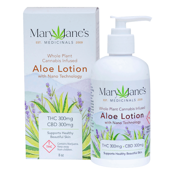 Aloe (H) - (1:1 THC:CBD) 8oz Lotion - Mary Jane's Medicinals