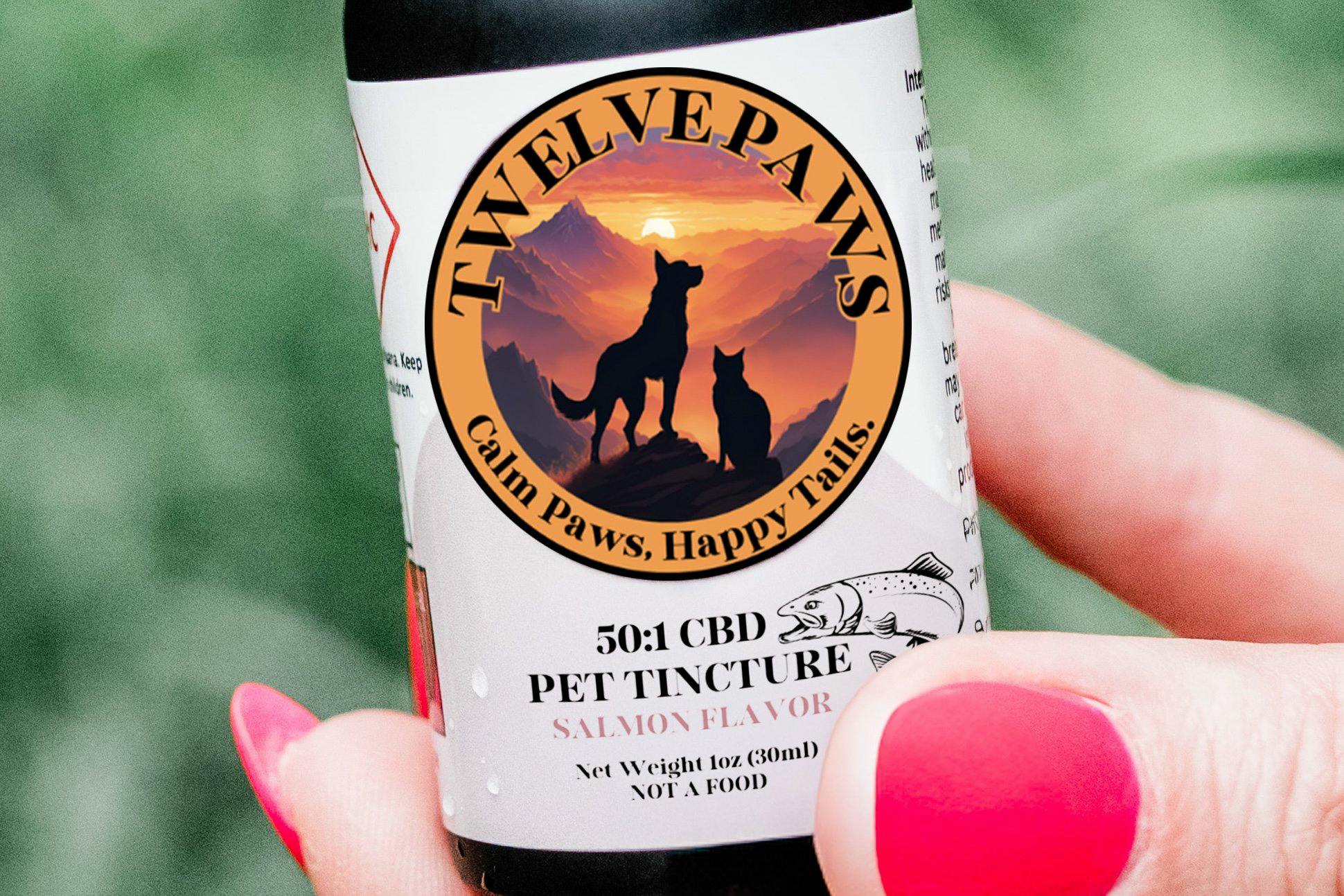 Salmon Flavor (CBD) - 50:1 Pet Tincture - Twelve Paws