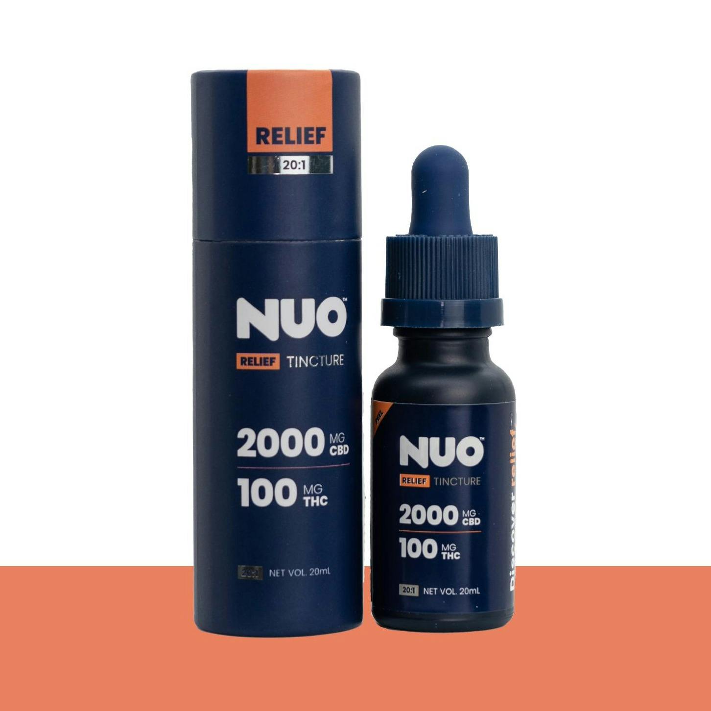 Relief (20:1 CBD:THC) - 100mg Tincture - Nuo