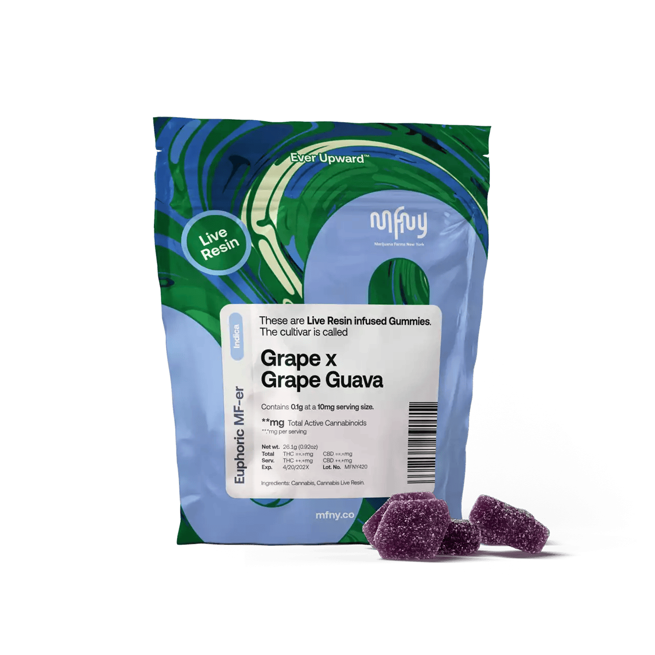 X| Grape x Grape Guava | MFNY | Gummies | 10pcs | 10mg