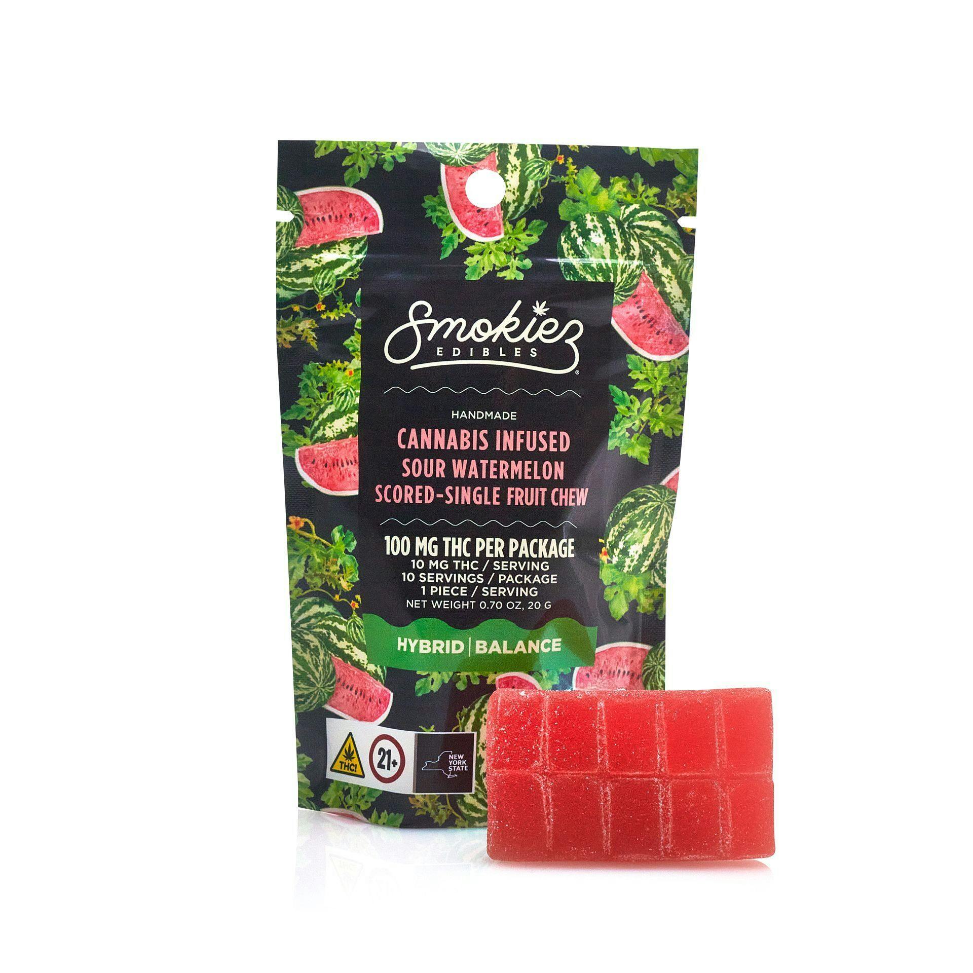Smokiez - Sour Watermelon - Single Piece - 100mg