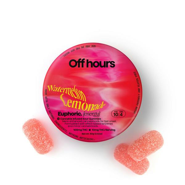 Off Hours| Euphoric (Energy) Watermelon Lemonade | Gummies | 10 x