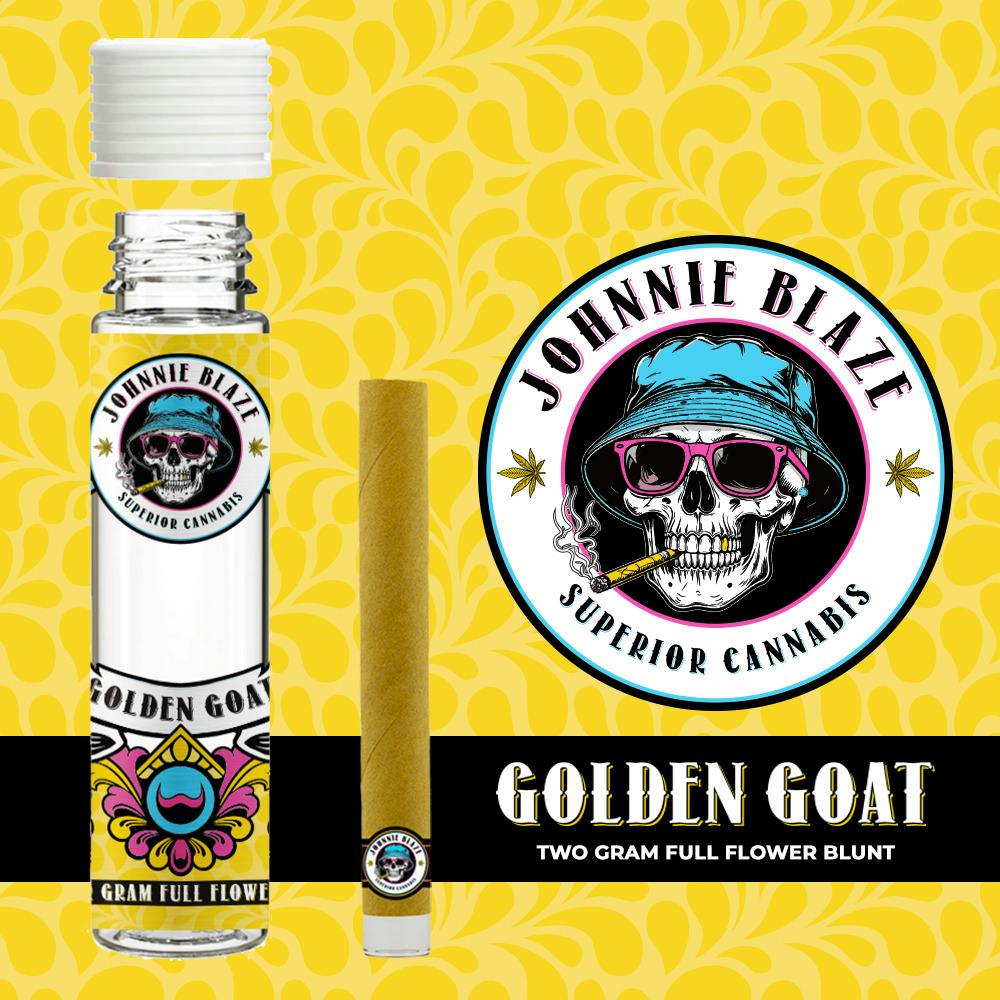 Johnnie Blaze | 2g Glass Tip Blunt | Golden Goat
