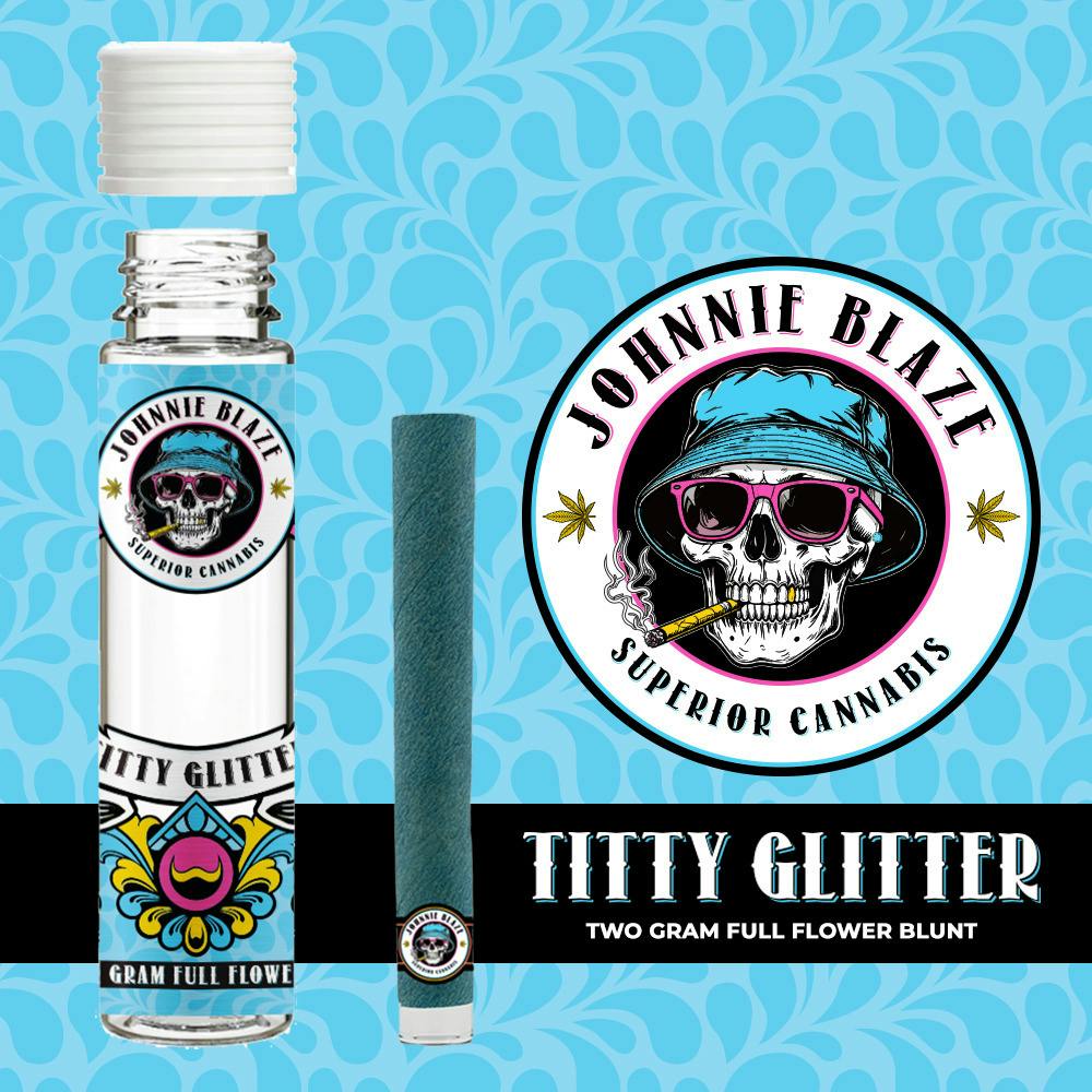 Johnnie Blaze | 2g Glass Tip Blunt | Titty Glitter