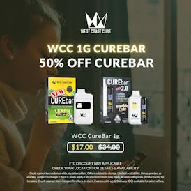 West Coast Cure - 🔥ASHE X WCC CUREbar - PAY LESS MORE WEED💨