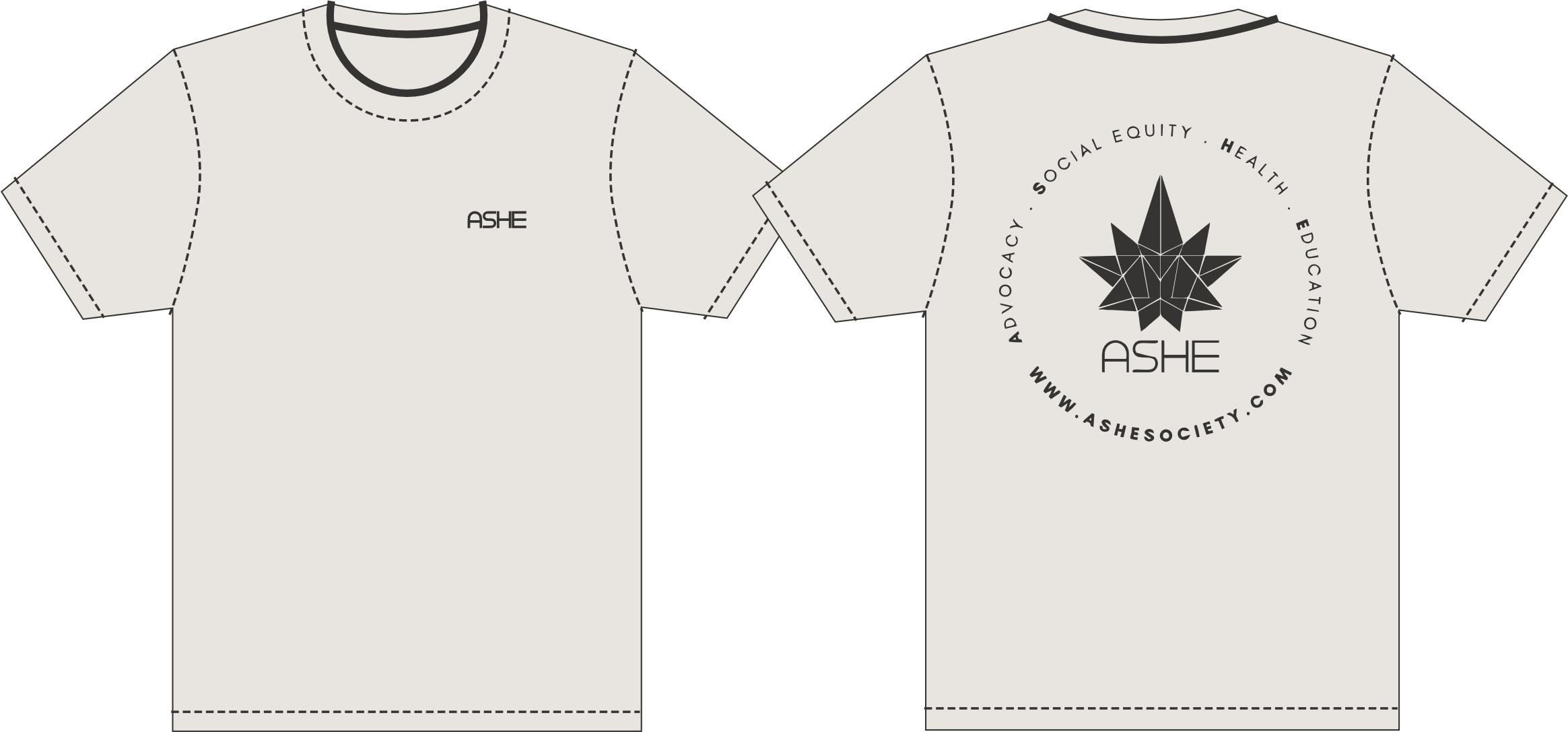 ASHE - 2026 Logo Tee - Vintage White - M