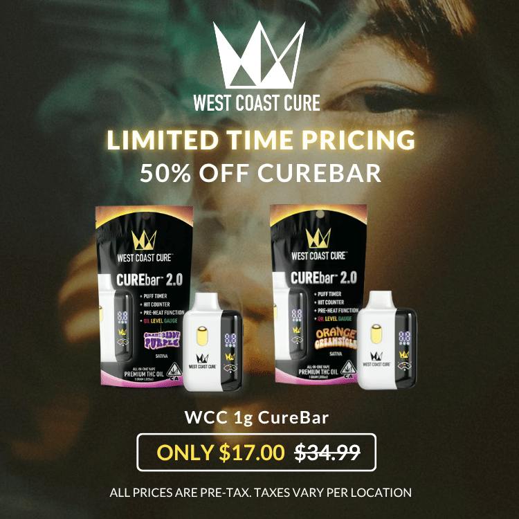 West Coast Cure - 🔥ASHE X WCC CUREbar - PAY LESS MORE WEED💨