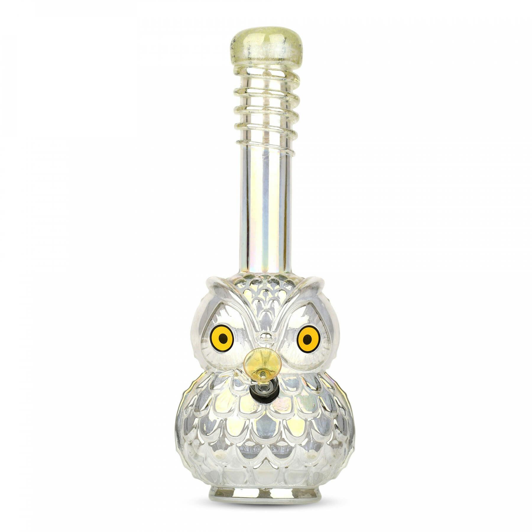 Retro Glass - 12" Platinum Owl Bong