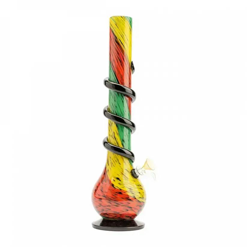 Retro Glass - 16" Tall Wrapped Bong