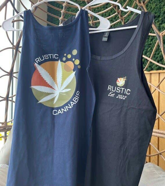 Rustic Cannabis - Men's Tank Top - Black