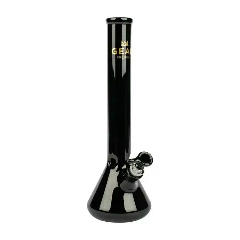 GEAR - 13" Solid Black Bong