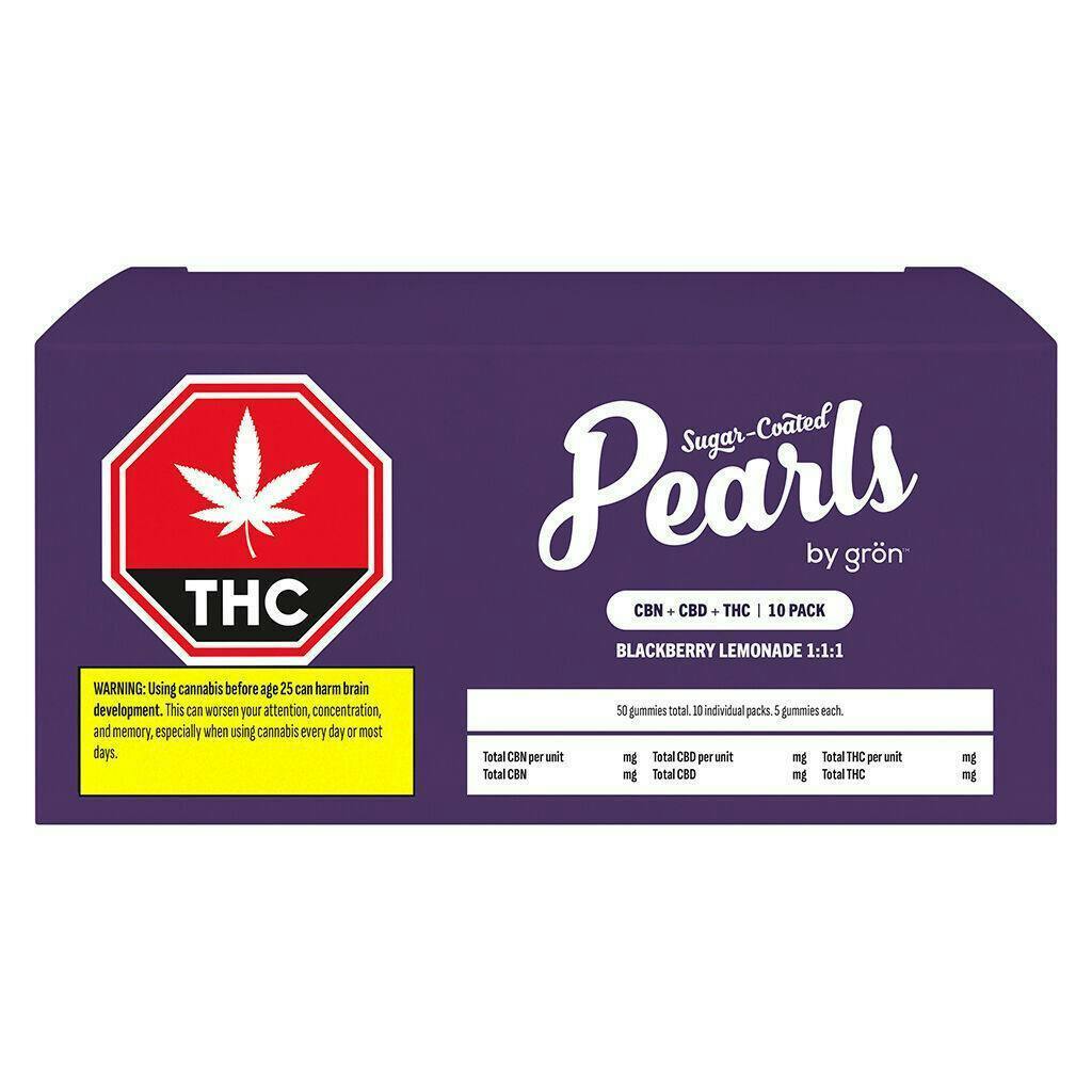 Pearls - Blackberry Lemonade 1:1:1 CBN/CBD/THC 10x5