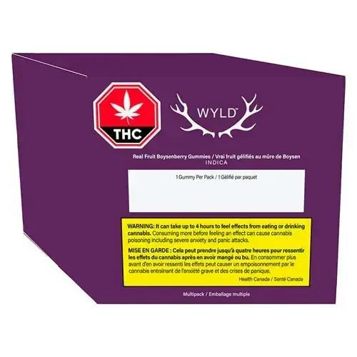 Wyld - Real Fruit Boysenberry Indica Gummies 2:1:1 CBD:CBN:THC -10x1