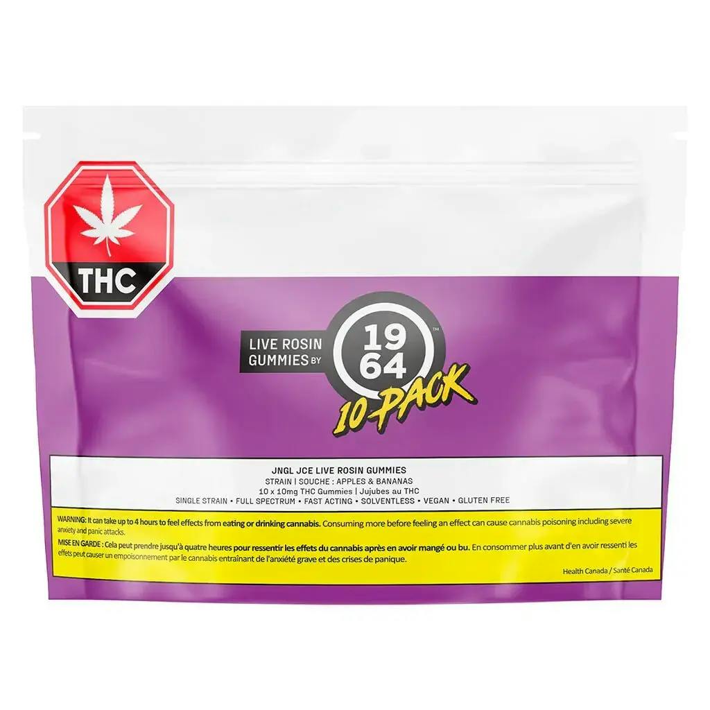 1964 - JNGL JCE Live Rosin Gummies - Indica - 10x1
