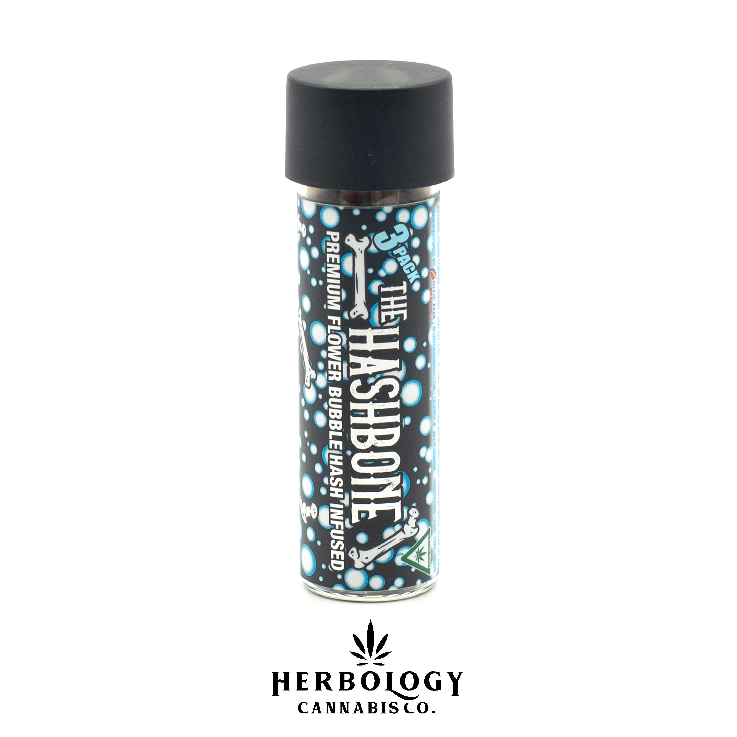 The HashBone | Hash Infused Pre-Roll 3 Pack | Bekaa Valley | 1g x 3