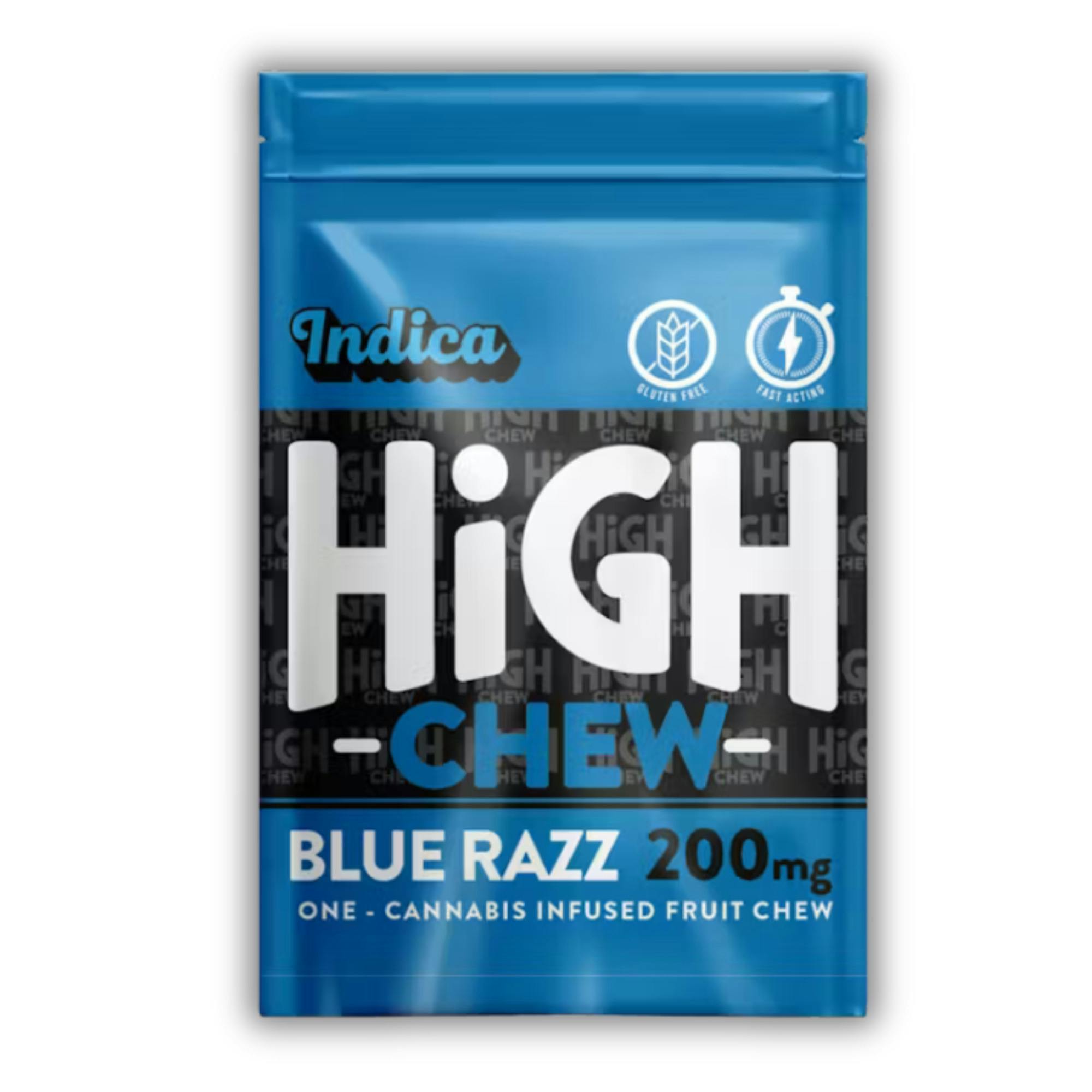 High Chew | Gummy | Blue Razz | 200mg cannabis product
