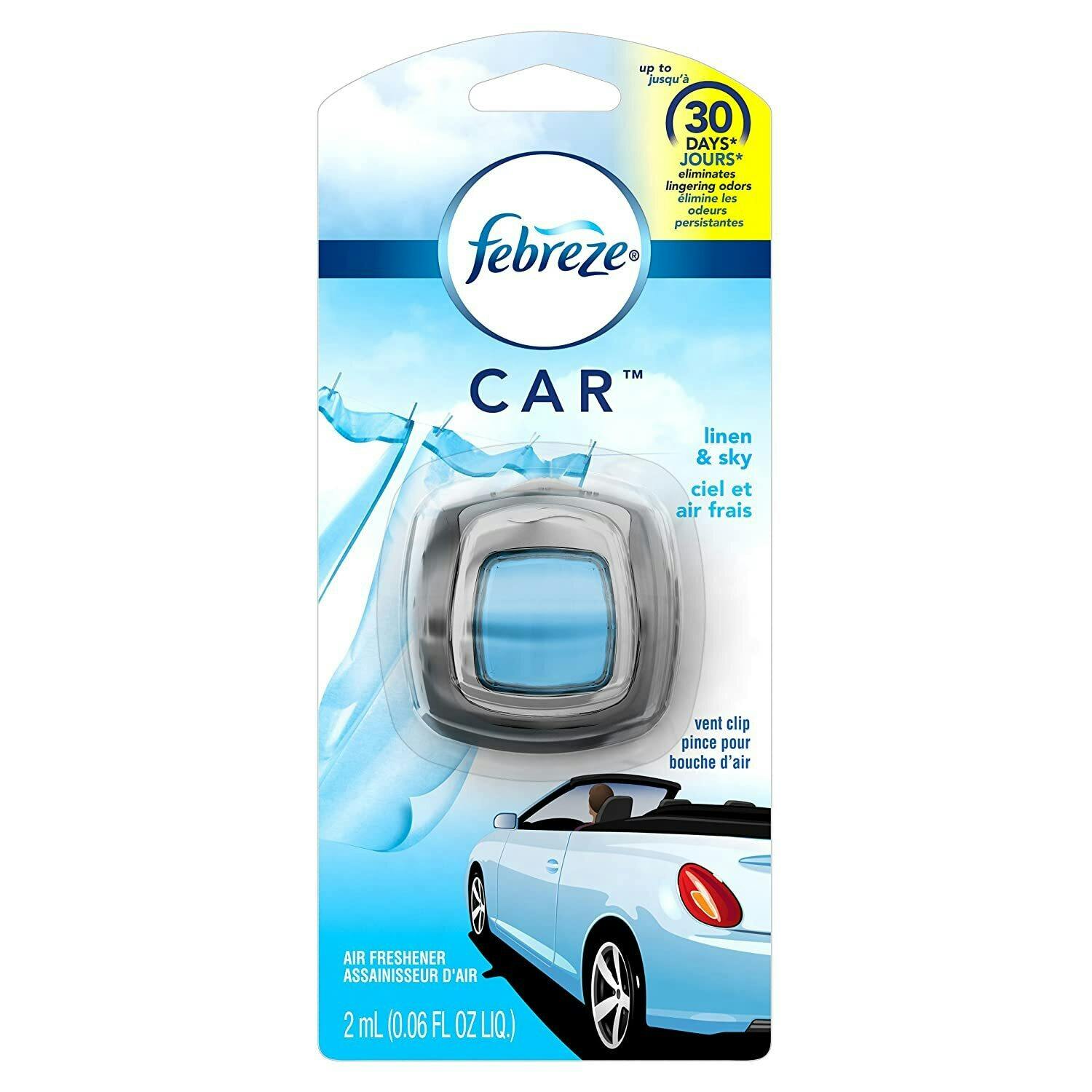 Febreze Car Vent Air Freshener-Linen & Sky