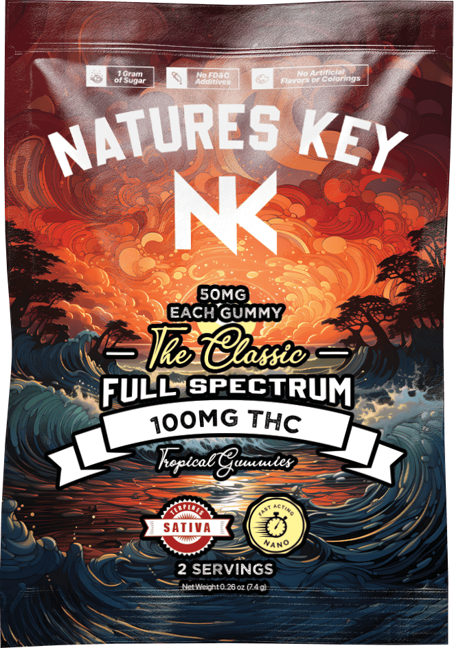 Nature's Key Full Spectrum 100mg Edible - Tropical