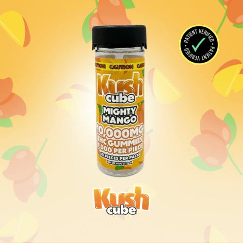 Kush Kubes 10,000mg Gummies - Mighty Mango