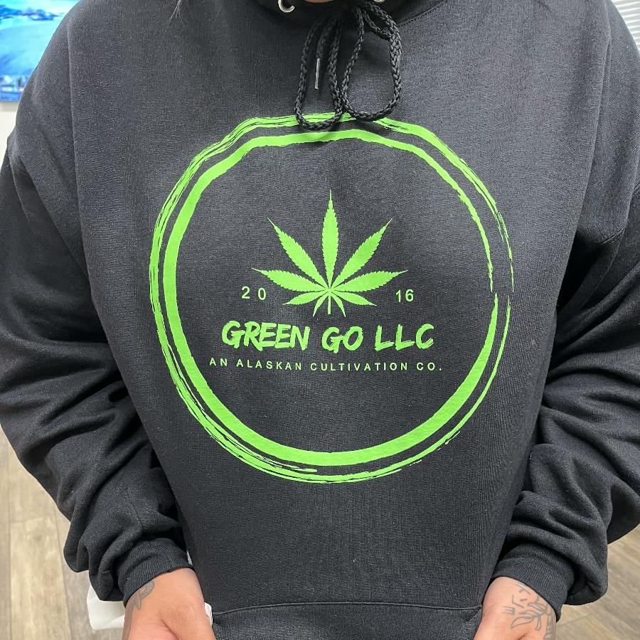 Green Go Logo Pullover Hoodie XL