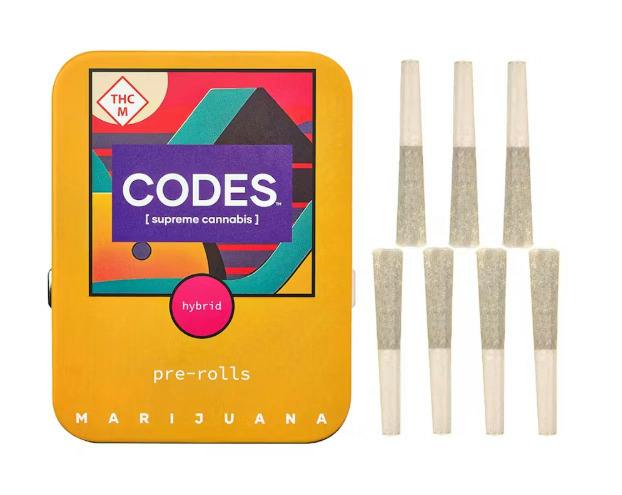 Codes | 7pk 0.5g Pre-Roll | Chimera Junky