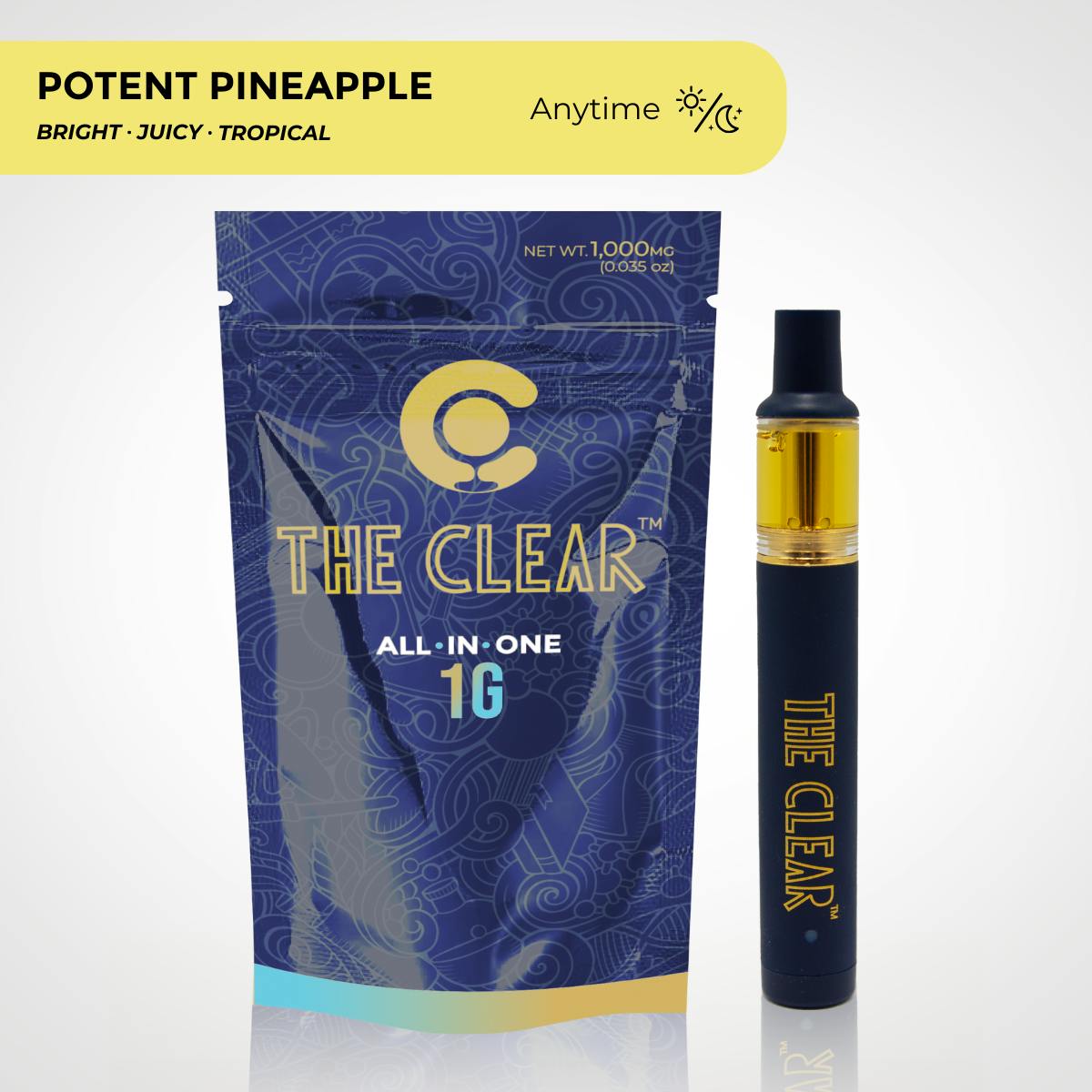 The Clear Original All in One Disposable 1000mg | Potent Pineapple
