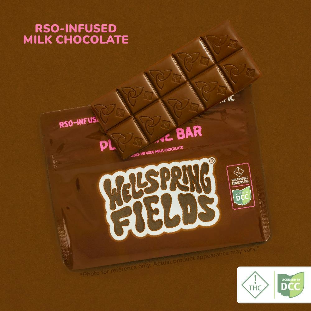 Chocolate - Plain Milk Chocolate RSO Infused Bar (H) - 100mg, 10pc