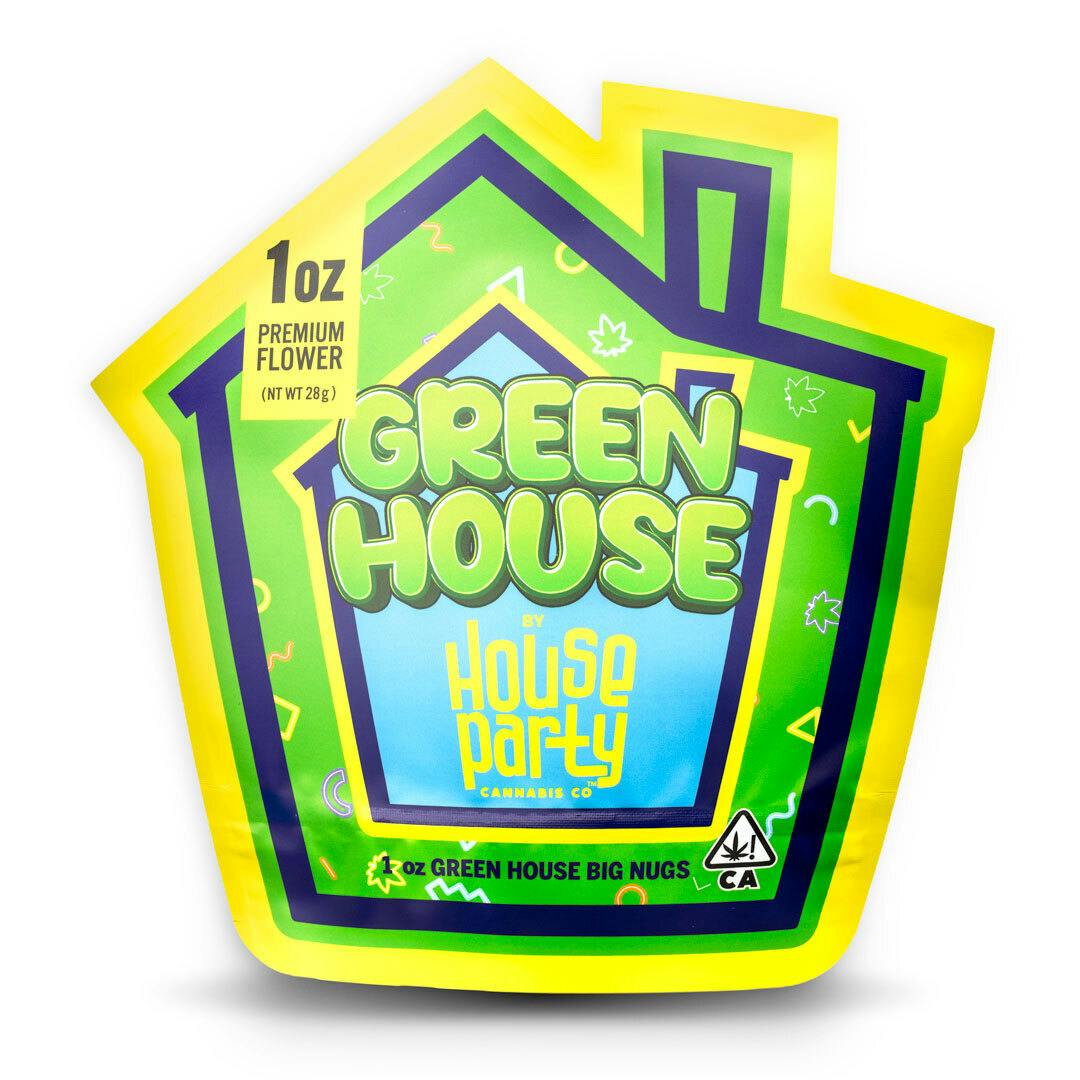HOUSE PARTY - FLOWER - 28G - GREEN HOUSE - INDICA - HASHBURGER