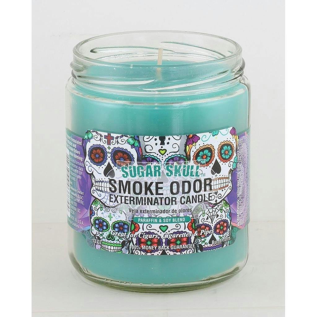 Candle - Smoke Odor 13oz - Sugar Skull