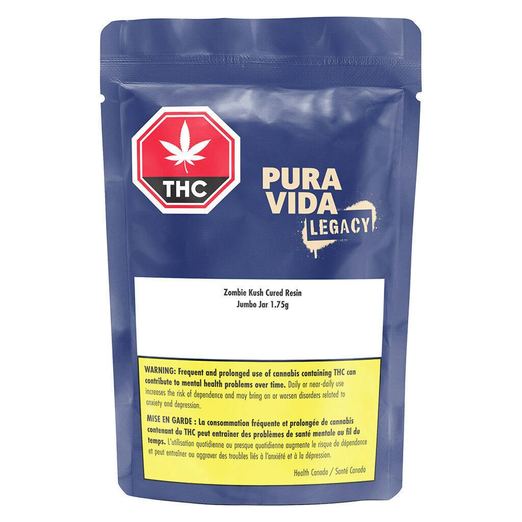 Pura Vida - Zombie Kush Cured Resin Jumbo Jar - Indica - 1.2g