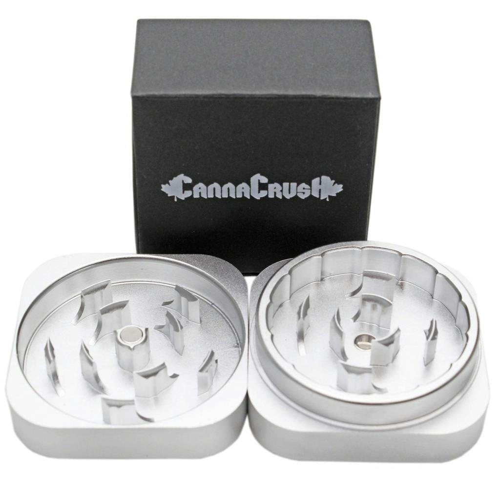 Cana Crush - 2" Cubed Grinder - Silver