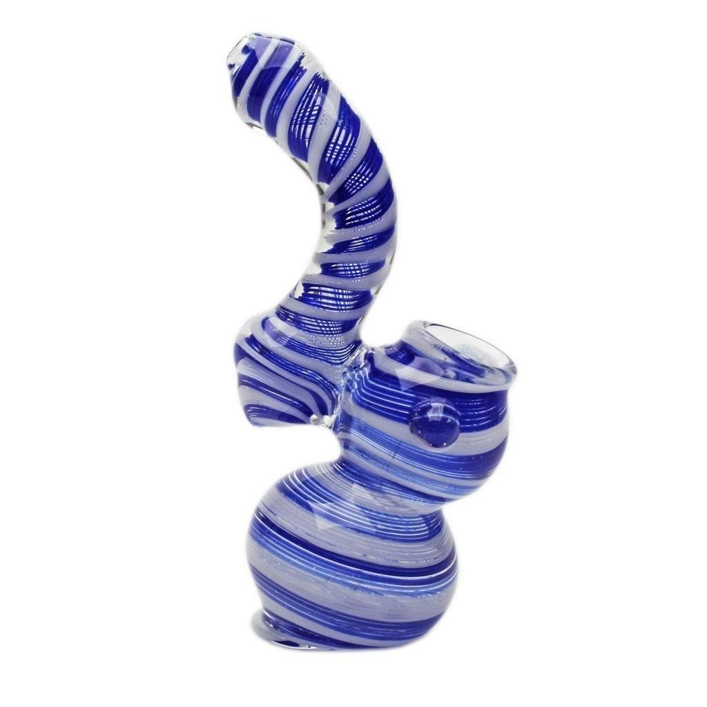 Genuine Pipe Co. - Glass Bubbler - 6" Stand Up Bubbler - Swirl